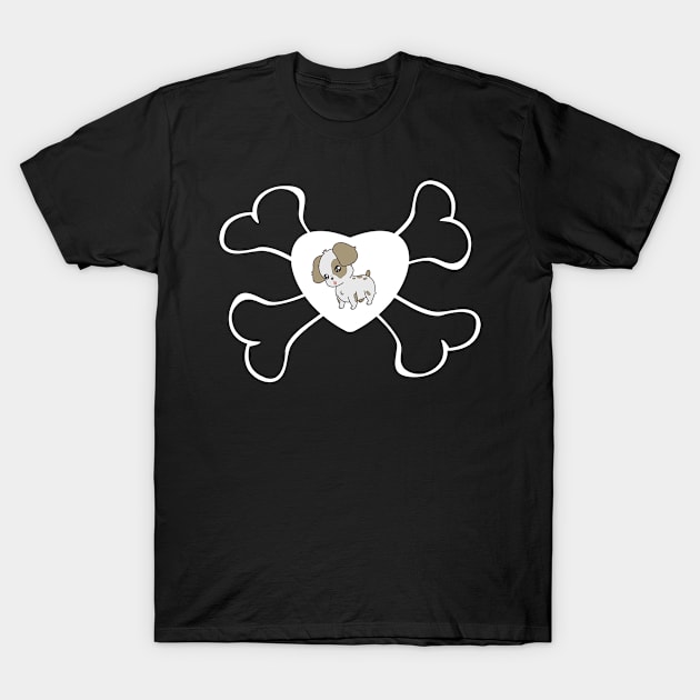 doggy loves dog bones T-Shirt by FromBerlinGift